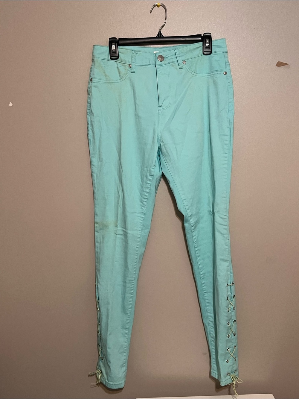 K. Jordan Mint Green Skinny Pants